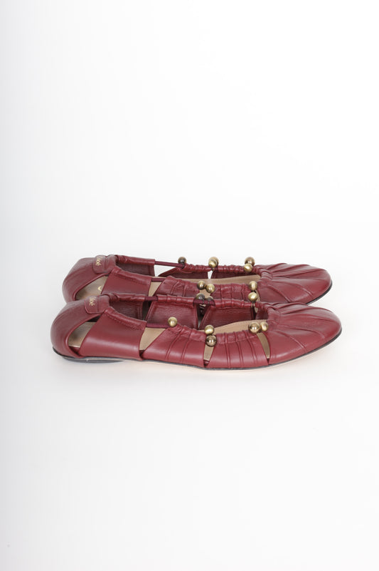 Chloe Womens Red Shoes Size EU 35.5