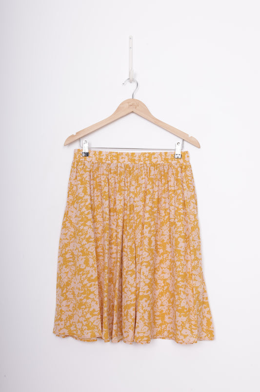 juliette hogan Womens Yellow Skirt Size 14