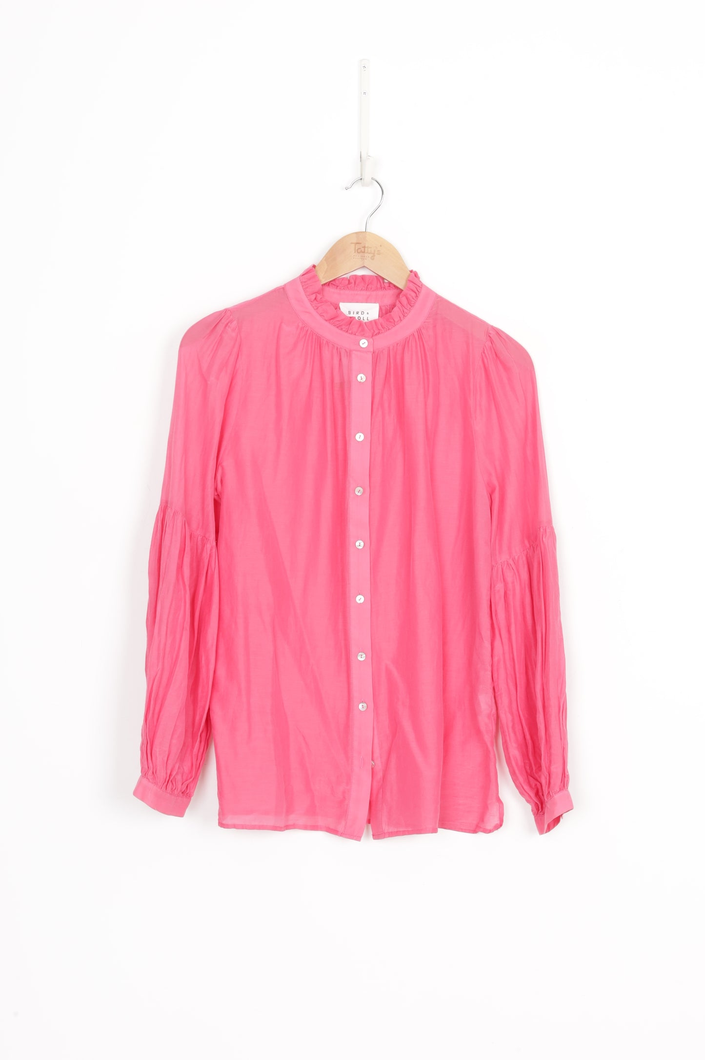Bird & Knoll Womens Pink Shirt Size S