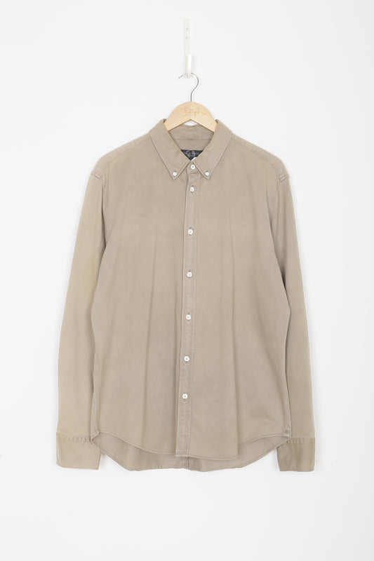 Rag & Bone Mens Beige Shirt Size L