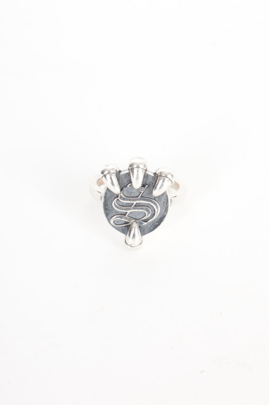 Stolen Girlfriends Club Womens Silver Ring Size US 10