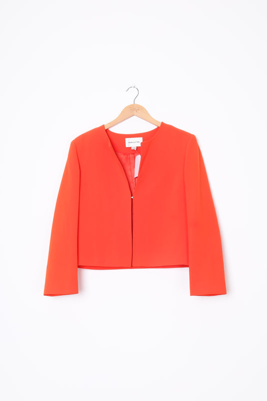 Perri Cutten Womens Orange Blazer Size L