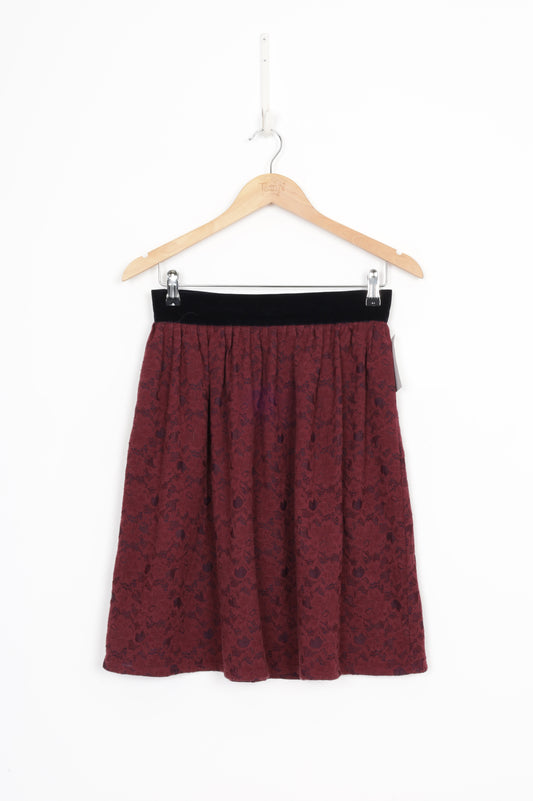 World Womens Red Skirt Size XS