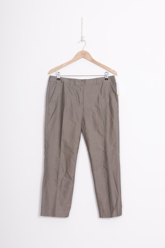 'S Max Mara Womens Grey Pants Size 12