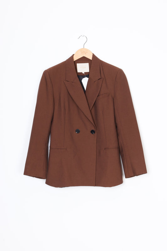 Maje Womens Brown Blazer Size 1