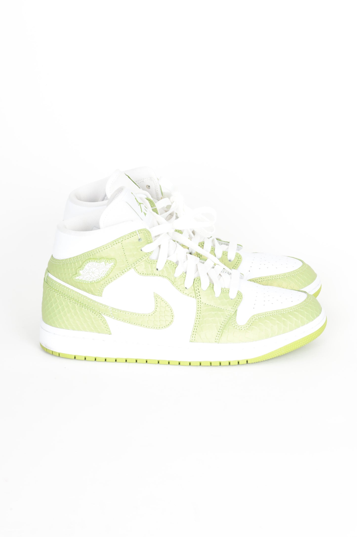 Air Jordan 1 Mid Mens Green Sneakers Size EU 42