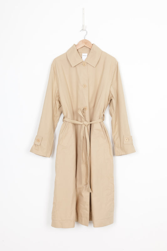 Kowtow Womens Khaki Coat Size L