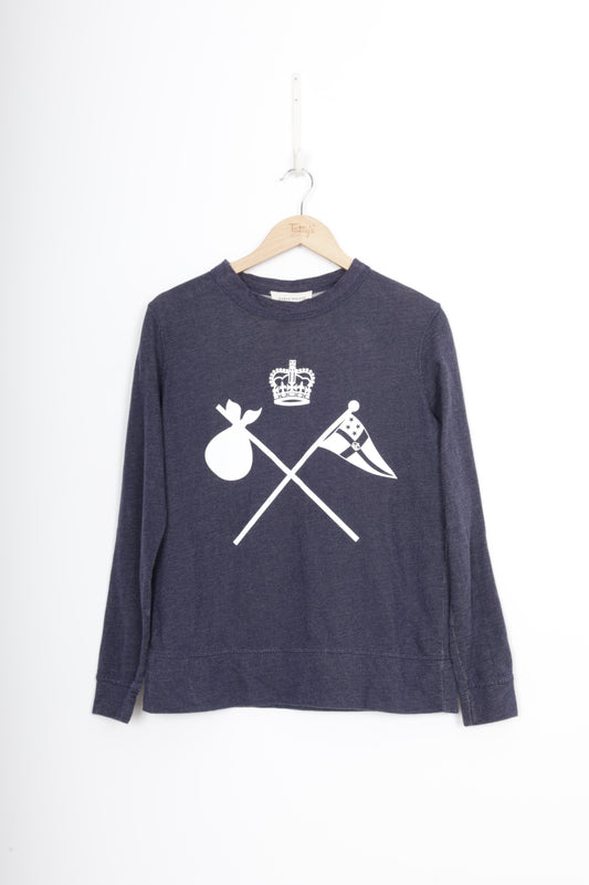 Karen Walker Womens Blue Sweatshirt Size 8