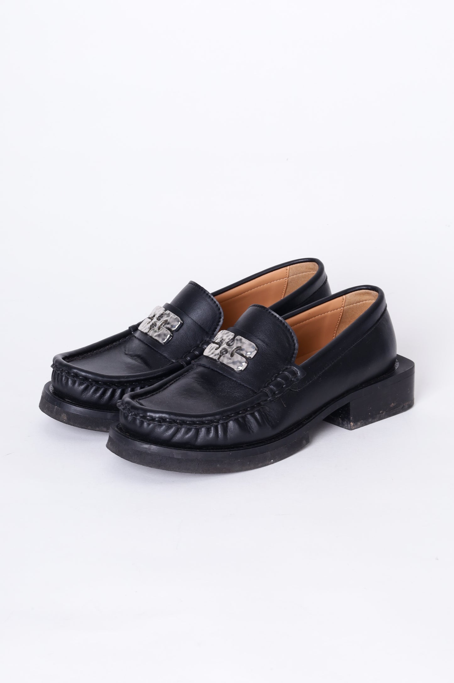 Ganni Womens Black Shoes Size EU 38