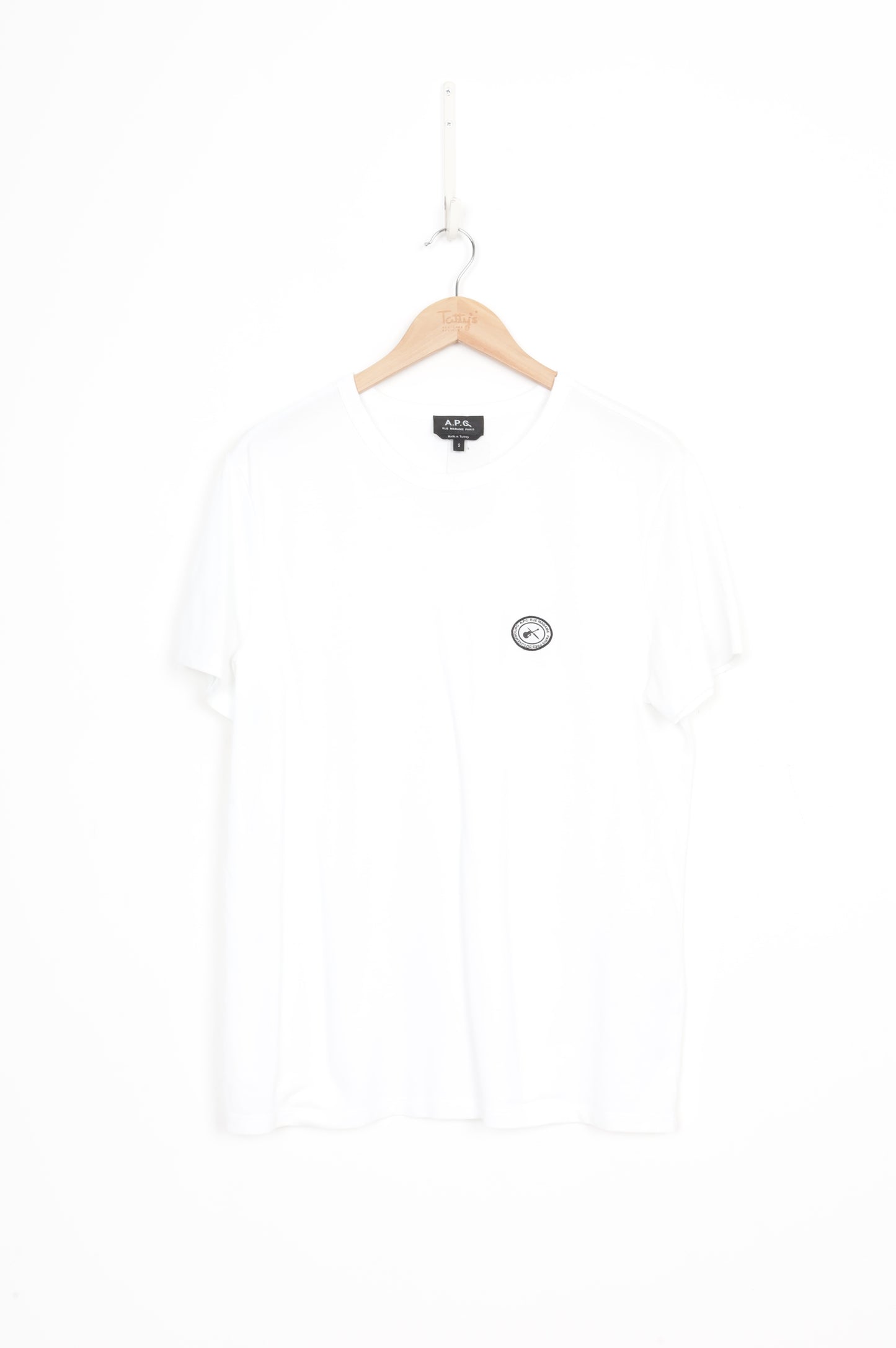 A.P.C Mens White T-shirt Size S