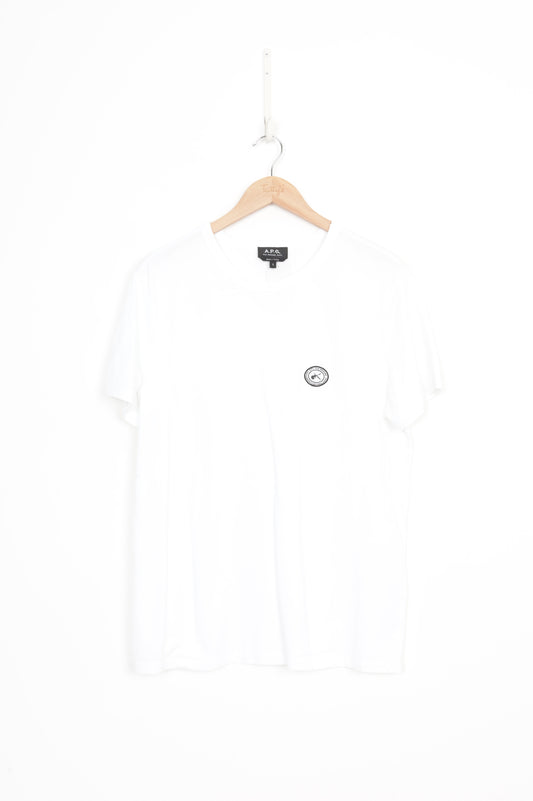 A.P.C Mens White T-shirt Size S