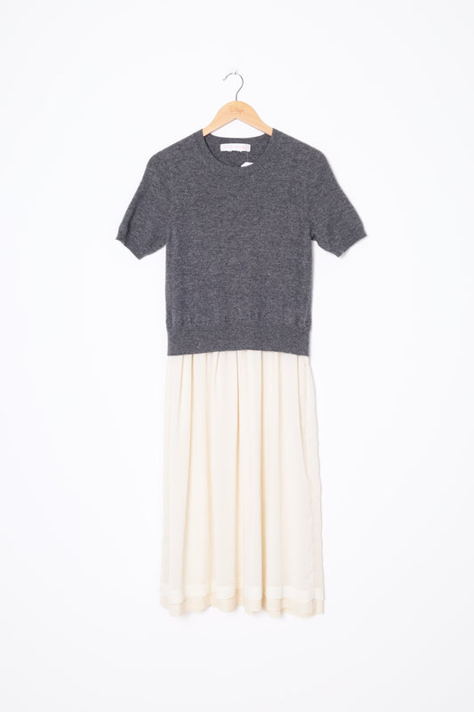 Comme Des Garcons Womens Grey Dress Size S