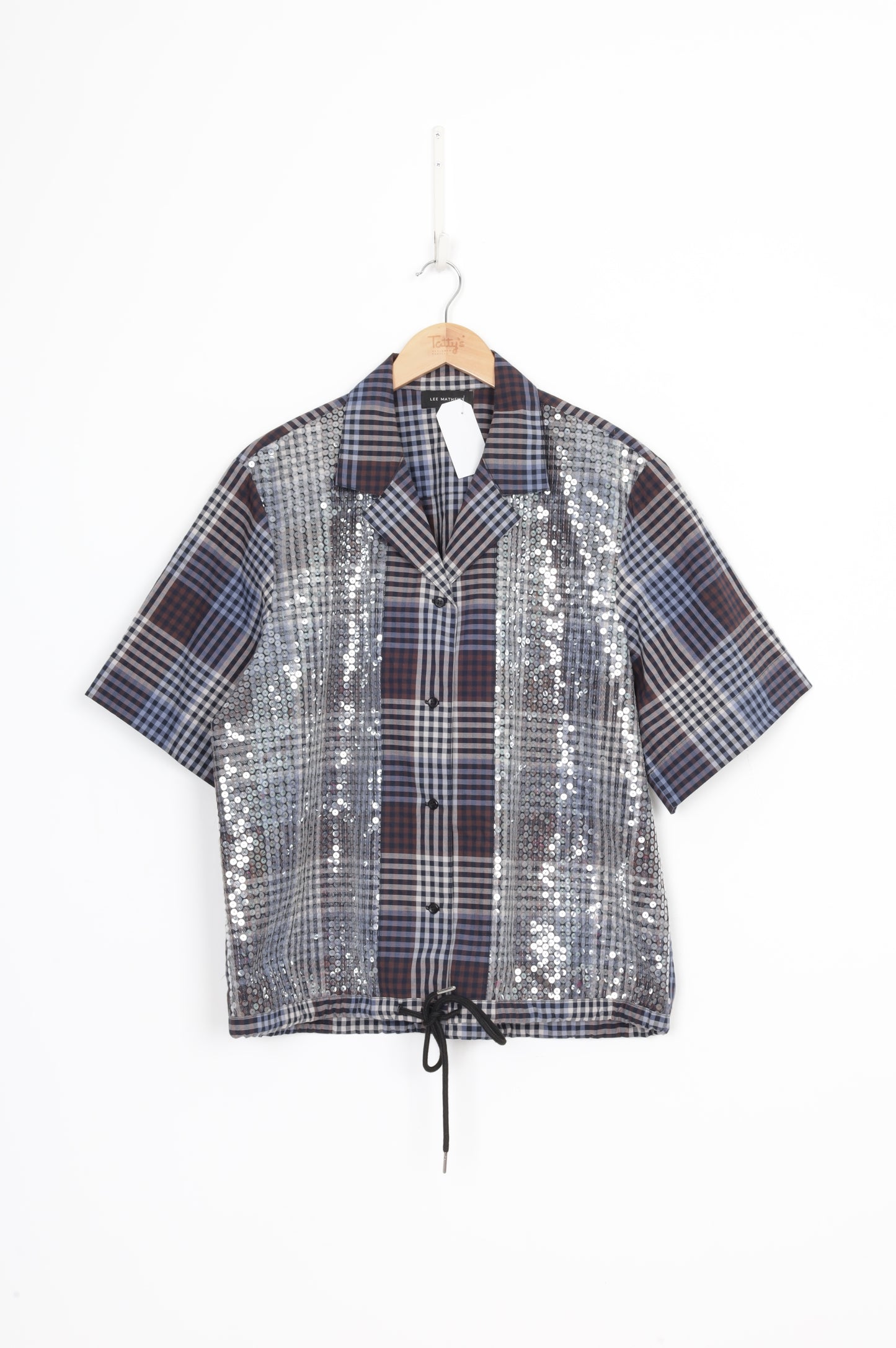 Lee Mathews Womens Blue Shirt Size 4