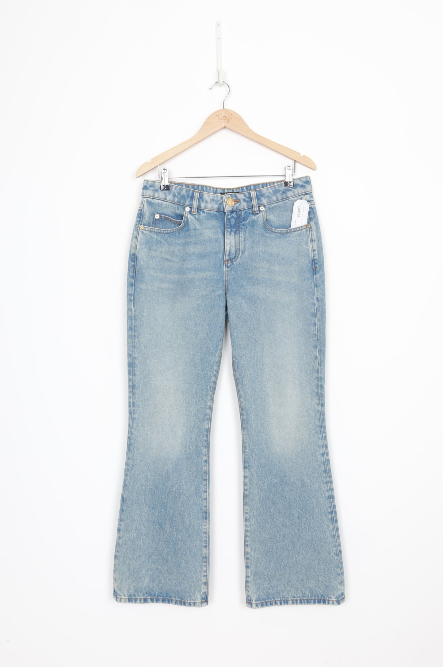 Balmain Womens Blue Jeans Size 42