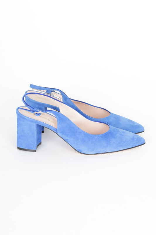 Alberto Zago Womens Blue Heels Size EU 40