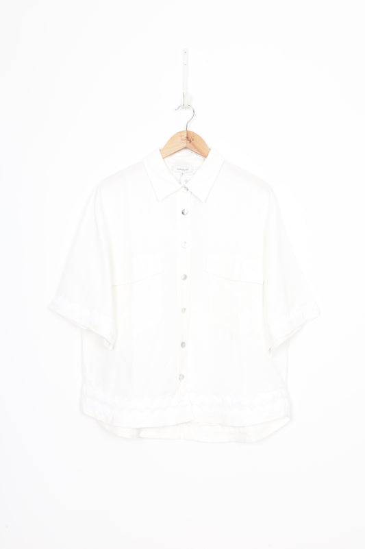 Superette Womens White Shirt Size 14