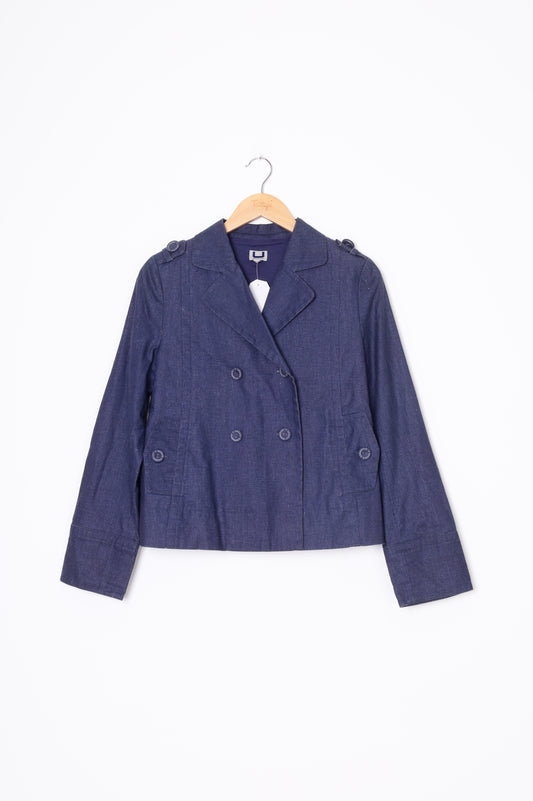 Adolfo Dominguez Womens Blue Blazer Size 38