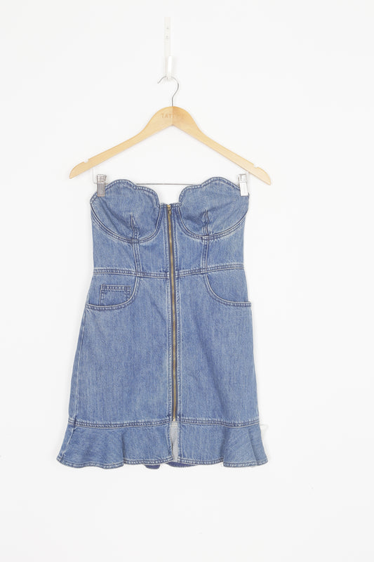 Self Portrait Womens Blue Dress Size 8