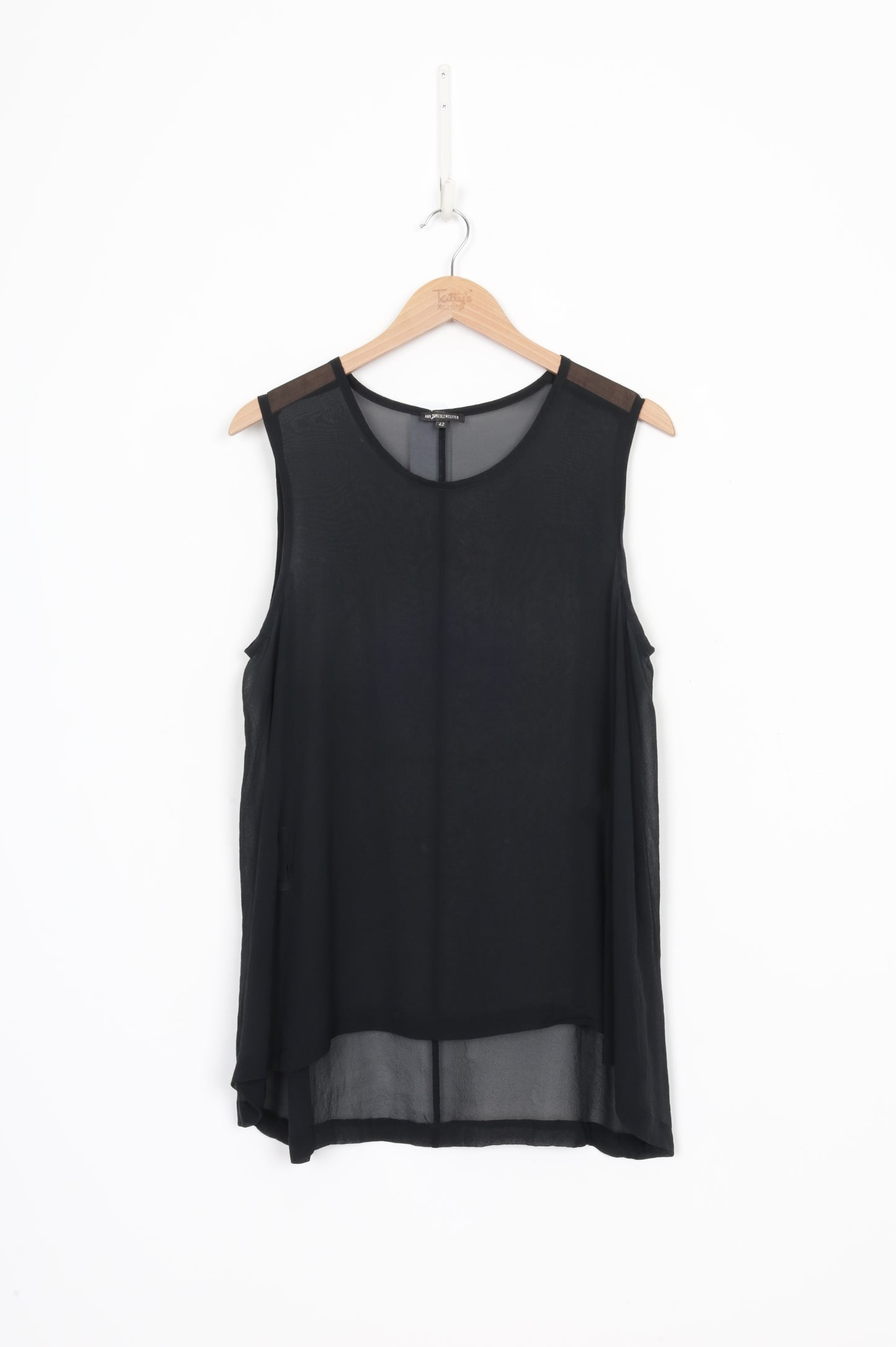 Ann Demeulemeester Womens Black Top Size 42
