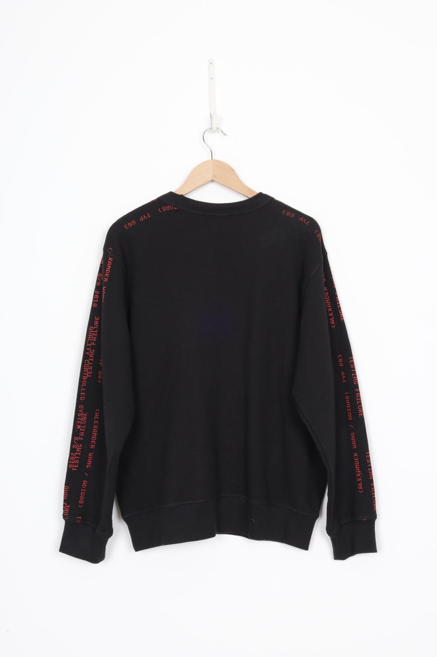 Adidas x Alexander Wang Mens Black Sweatshirt Size S