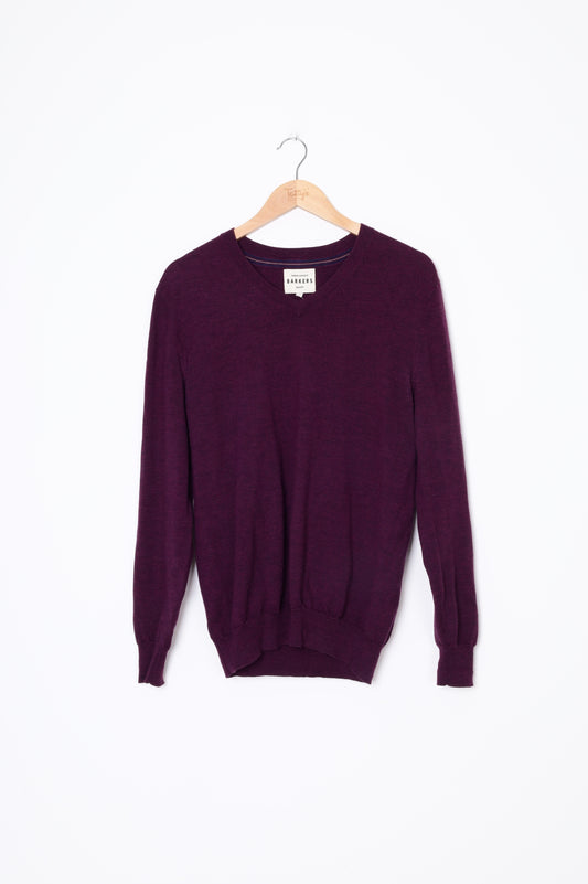 Barkers Mens Purple Jumper Size M