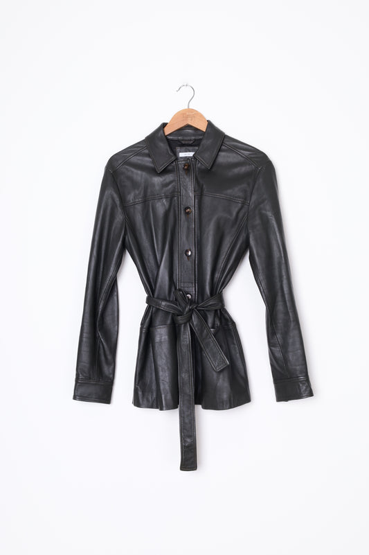 Iris&Ink Womens Brown Jacket Size 12