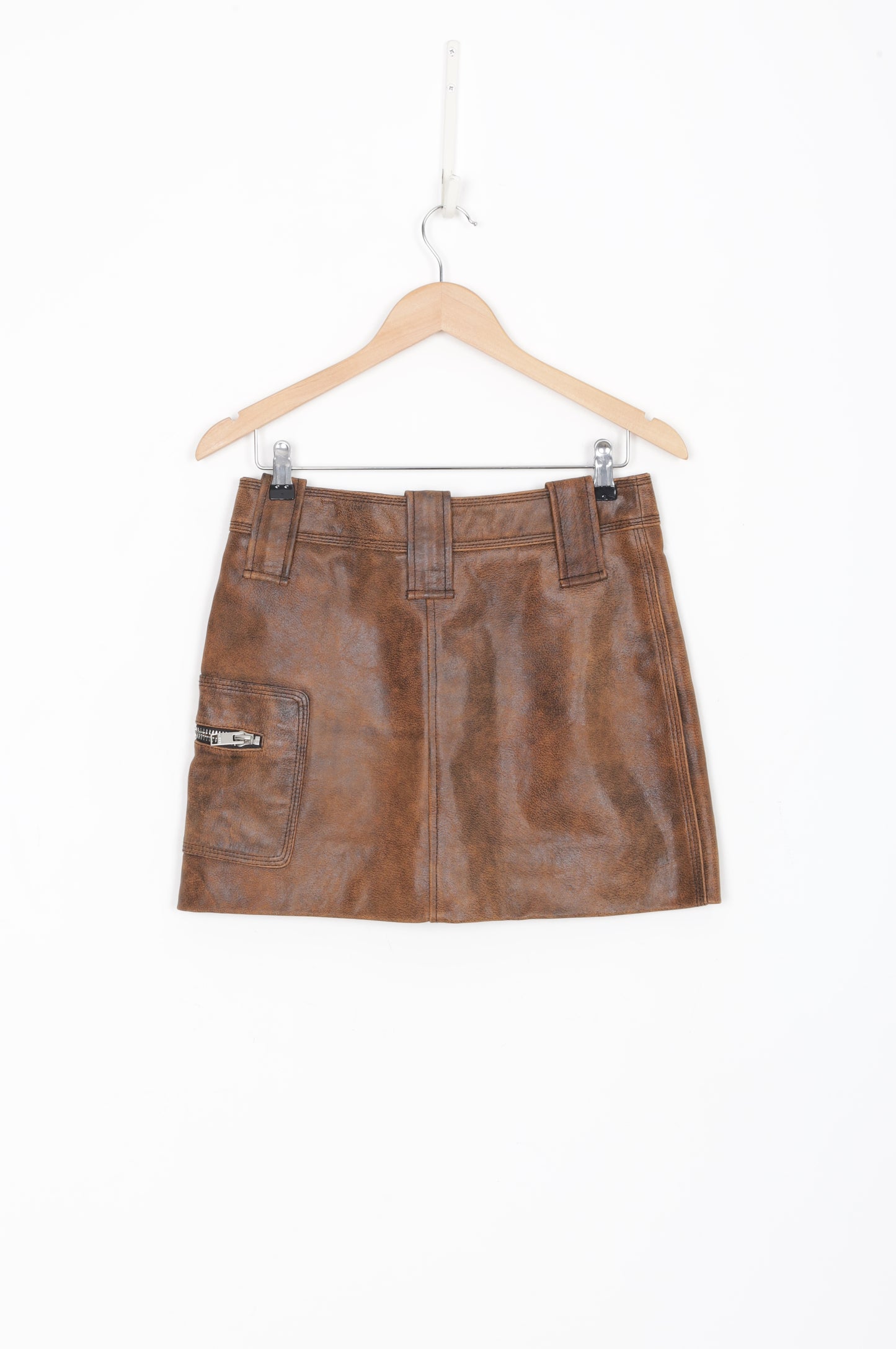 Ganni Womens Brown Mini Skirt Size 36