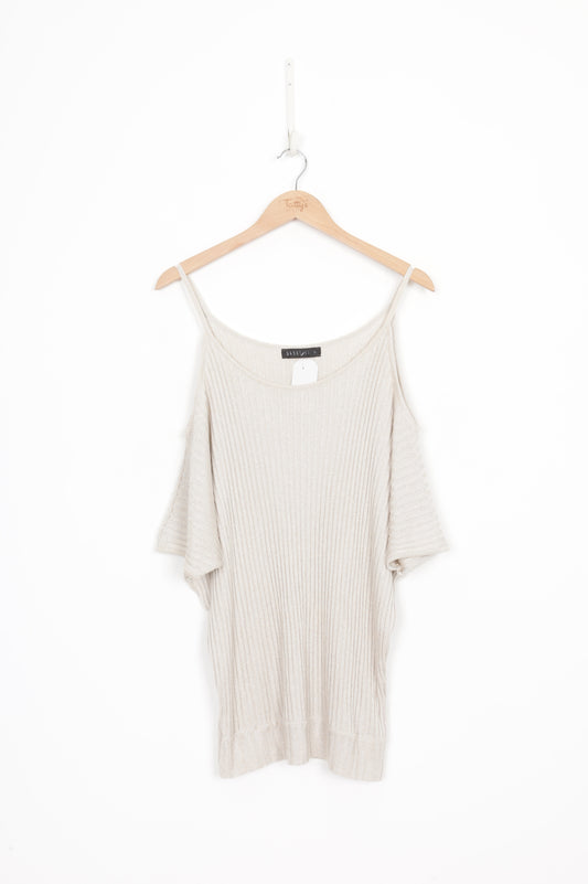 Sabatini Womens Beige Top Size M