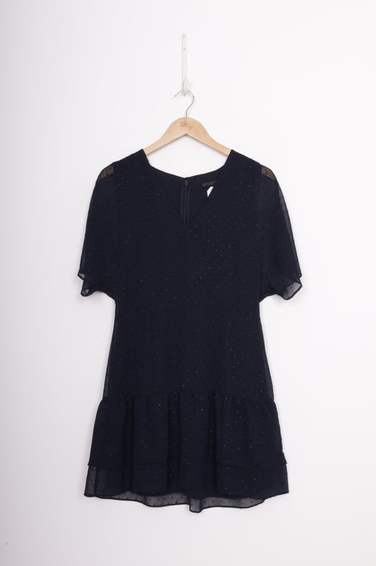All satins Womens Blue Dress Size 8