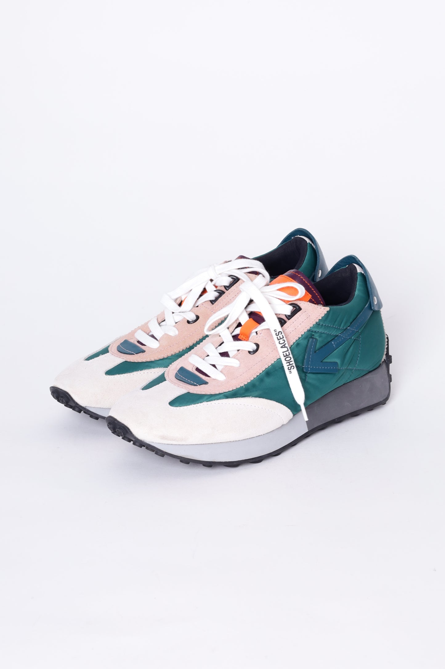 Off-White Womens Green Sneakers Size 40