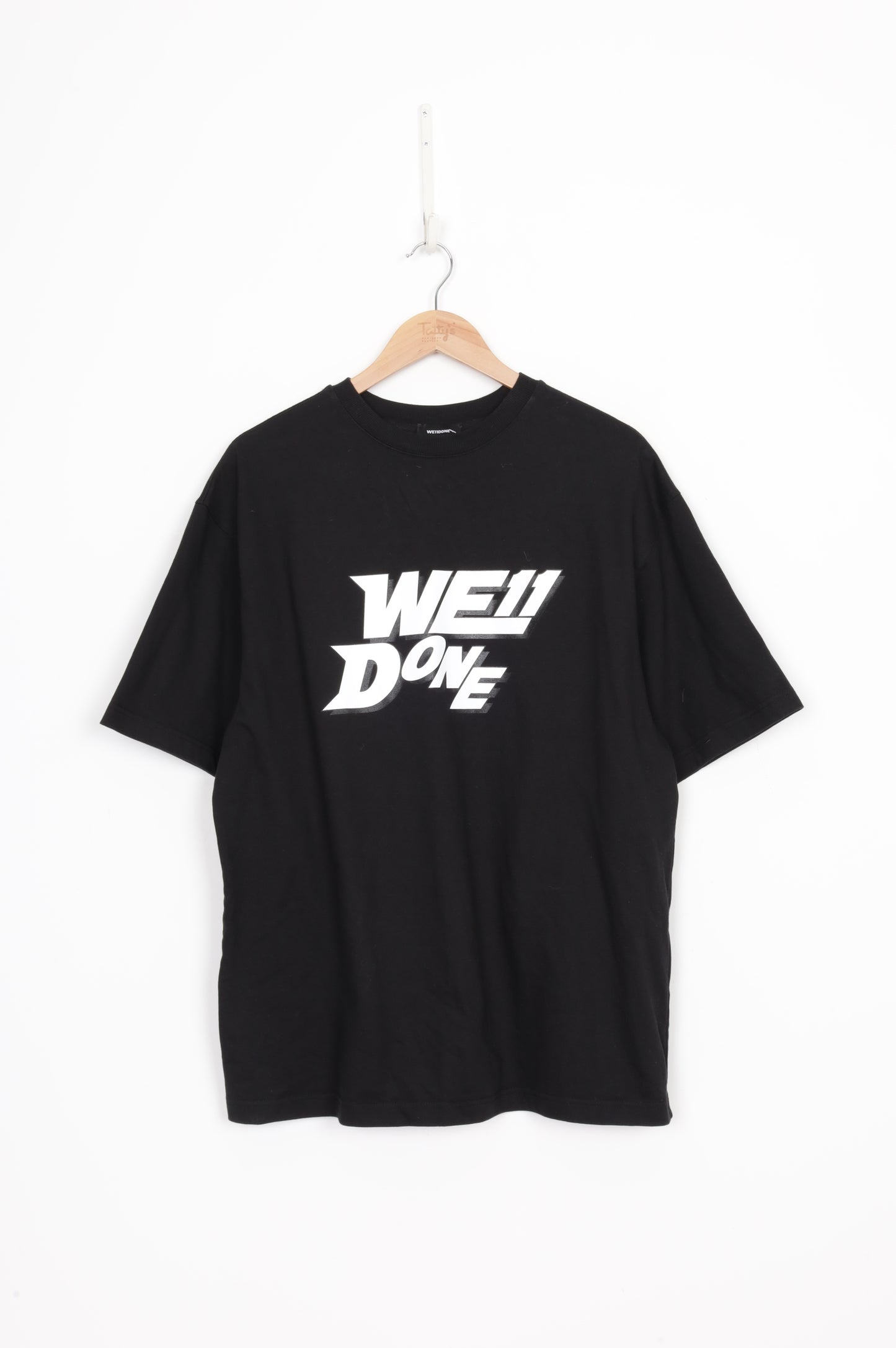We11done Mens Black T-shirt Size S