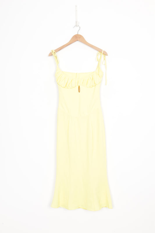 House of CB Womens Yellow Dress Size S
