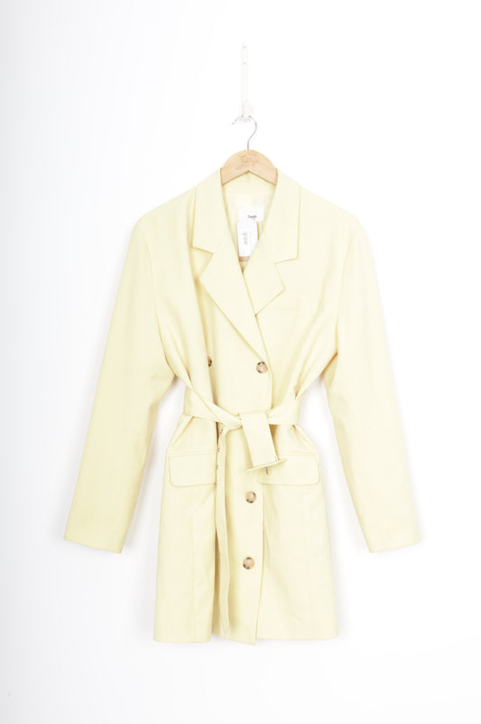 Frankie Shop Womens Yellow Coat Size XS