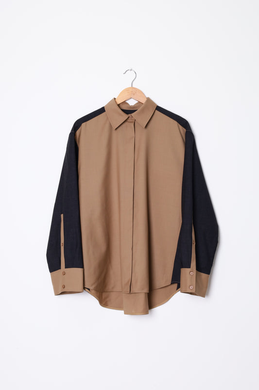 Cos Womens Beige Shirt Size 40