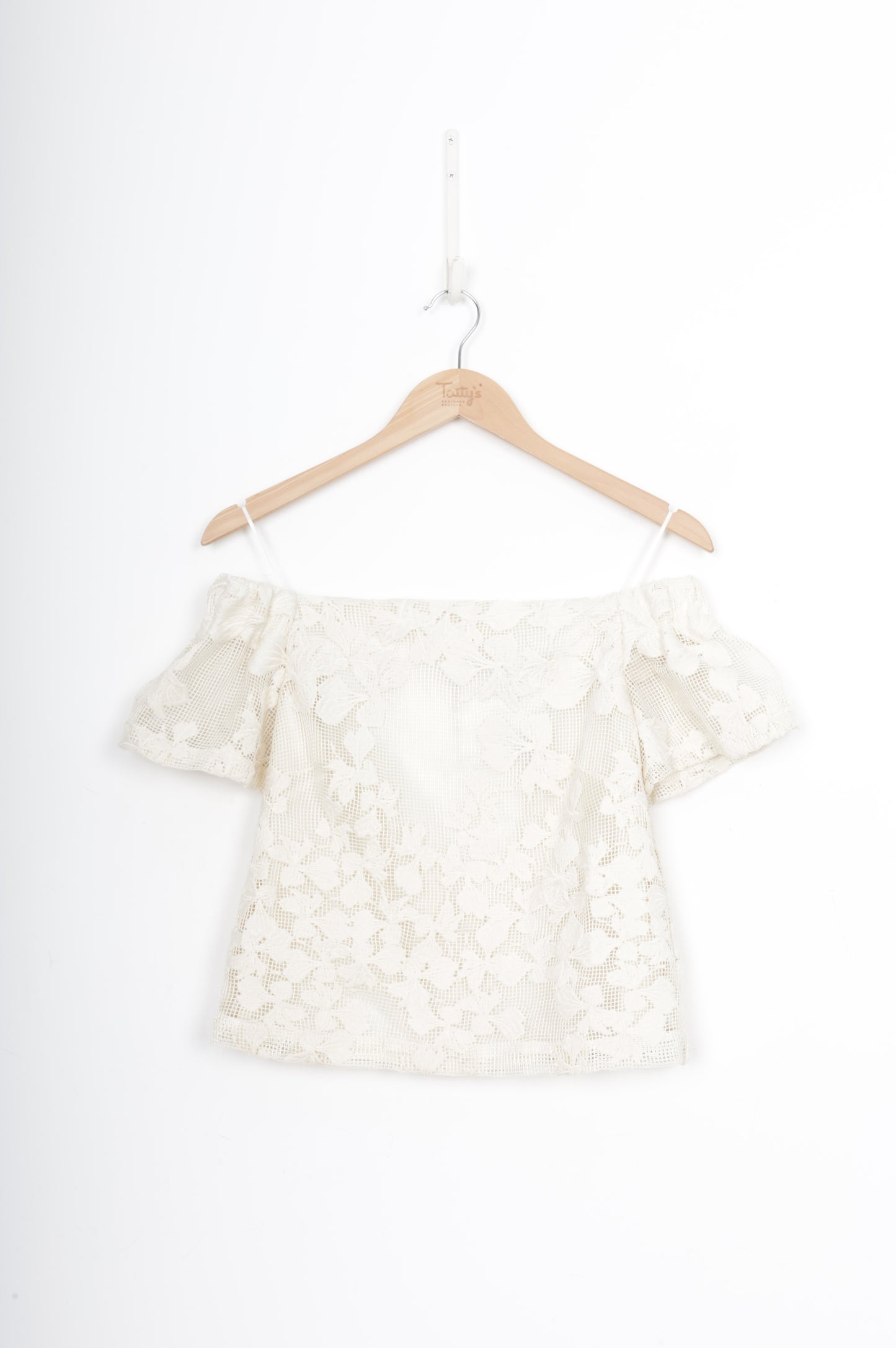 Veronika Maine Womens Cream Top Size 8