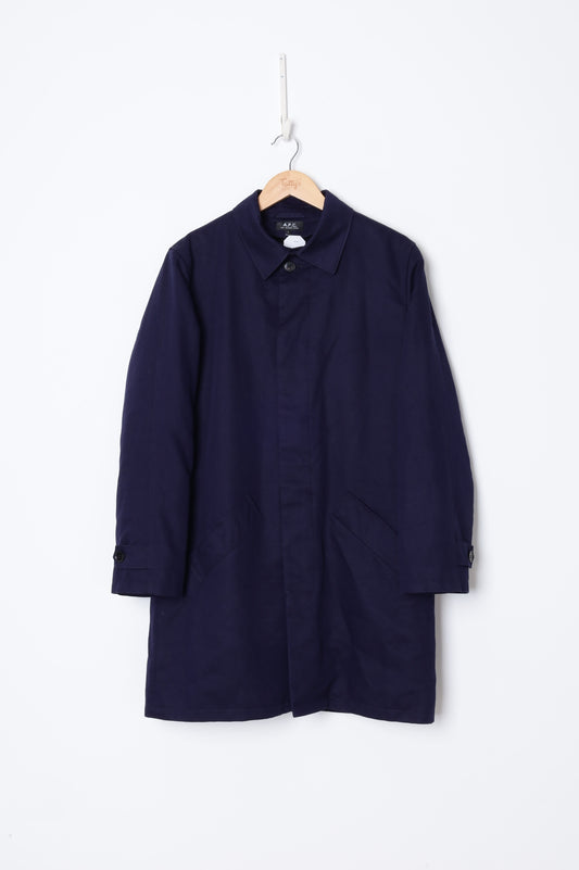 APC Mens Blue Coat Size L