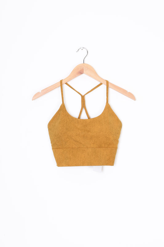 Lulu Lemon Womens Yellow Top Size L