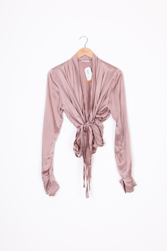 Pearl Womens Pink Blouse Size L