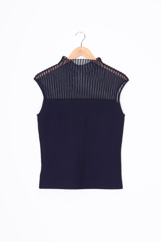 Veronika Maine Womens Blue Top Size S