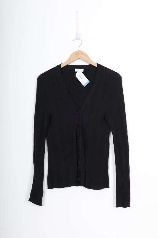 Commoners Womens Black Cardigan Size 8