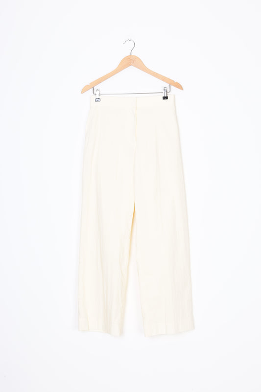 Cos Womens Cream Pants Size 38