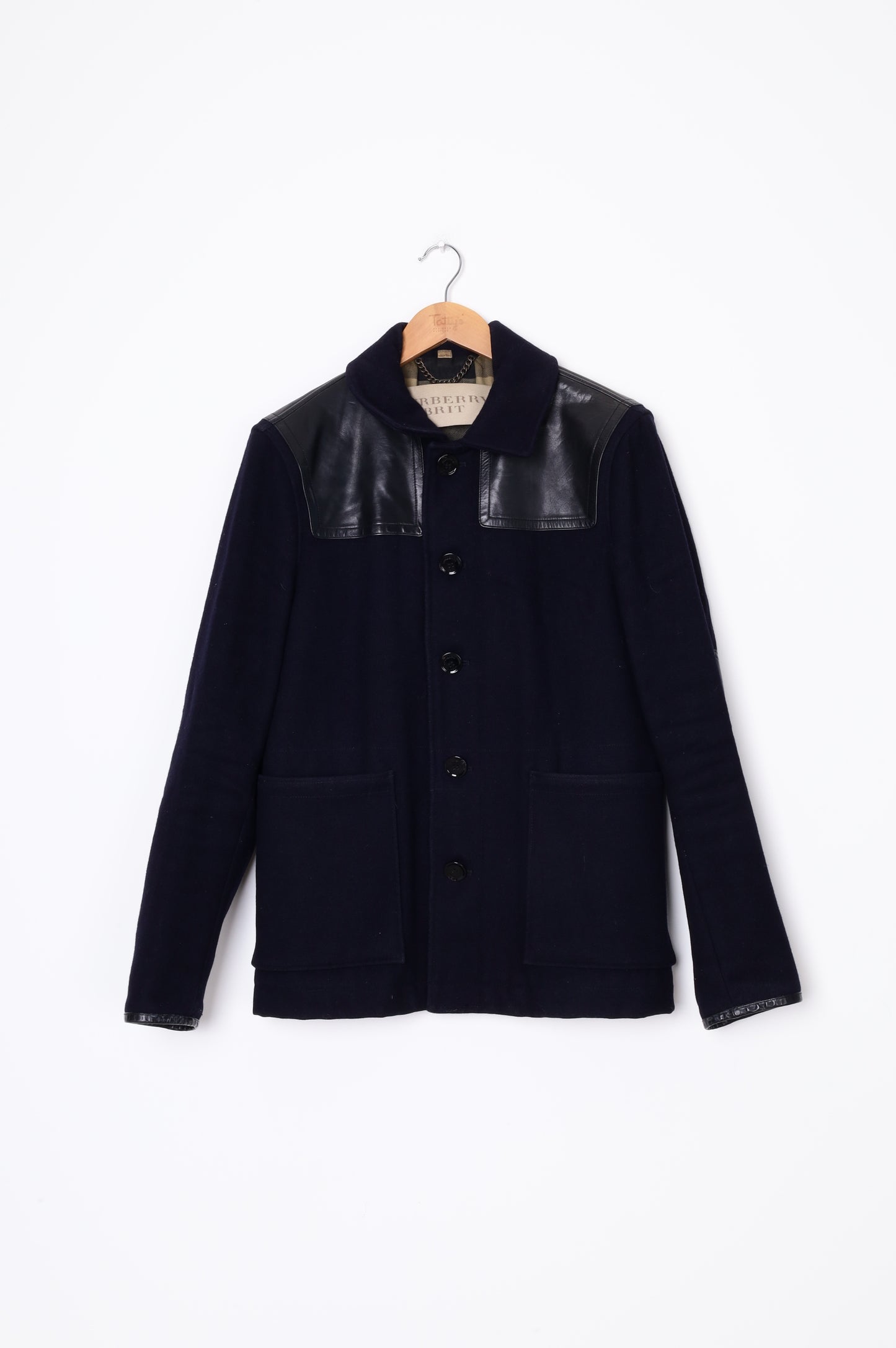 Burberry Brit Mens Blue Coat Size S