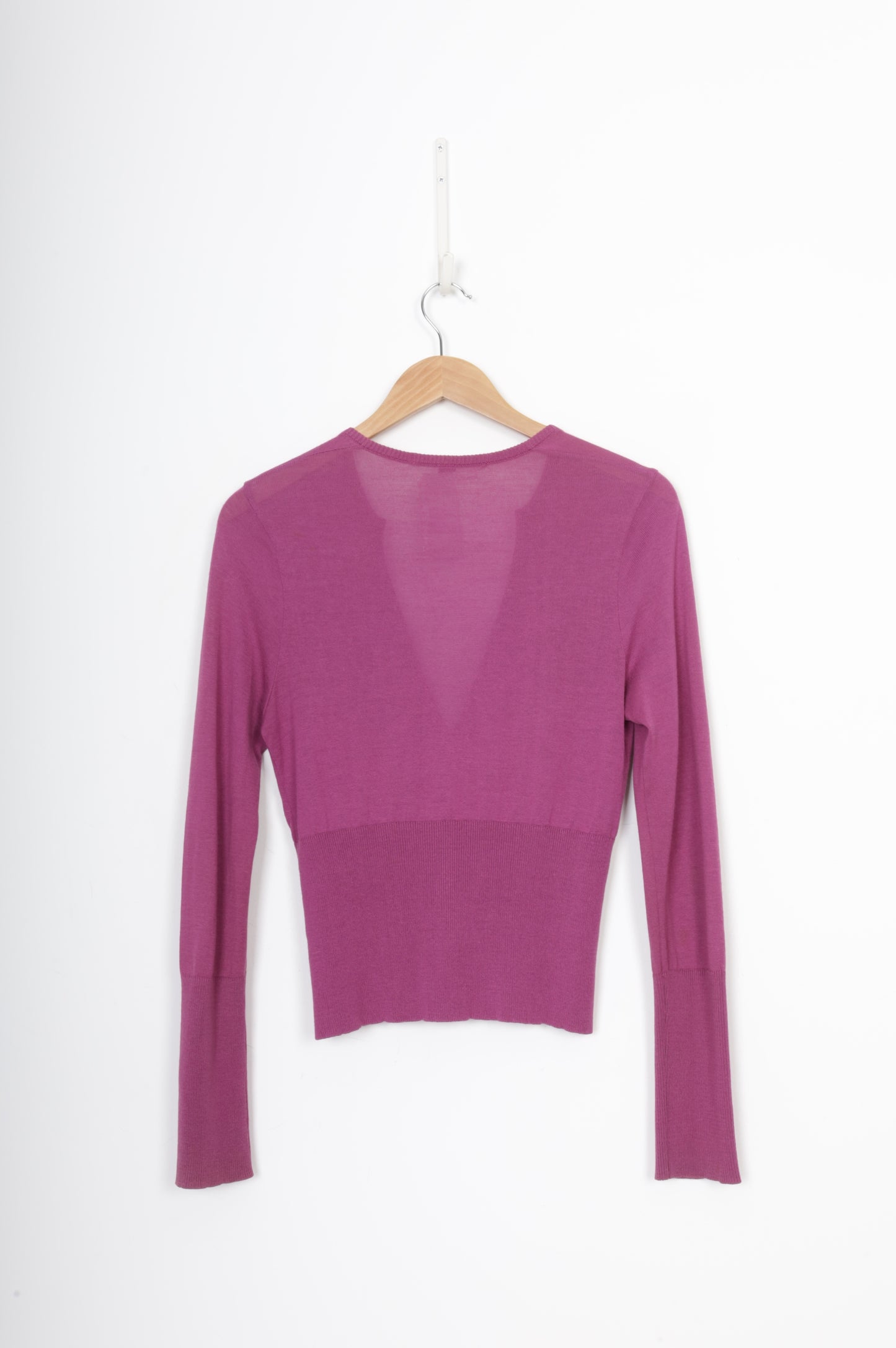 Kate Sylvester Womens Purple Cardigan Size M