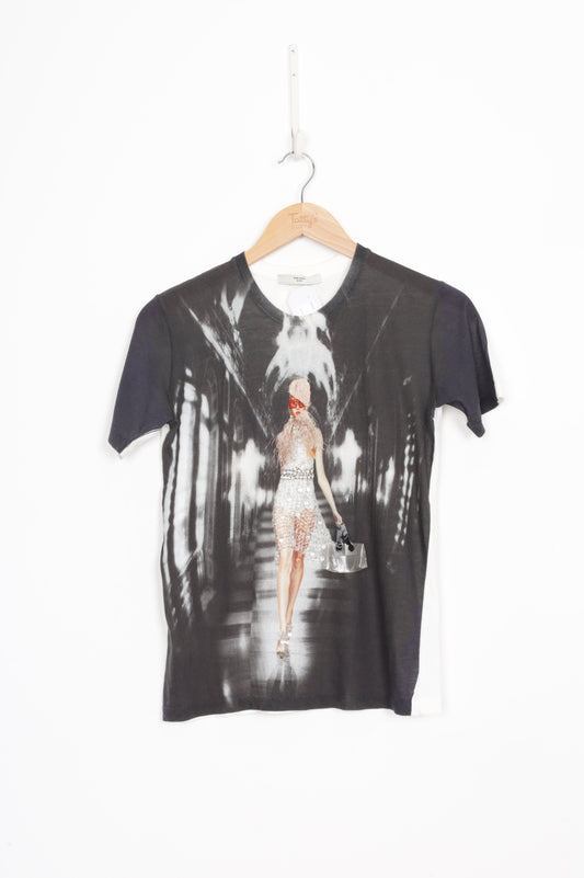 Prada Womens White T-shirt Size XS