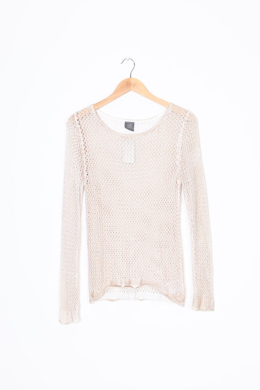 Armani Exchange Womens White Top Size M