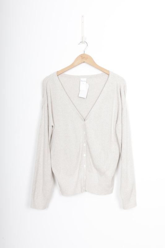 Kowtow Womens Grey Cardigan Size M