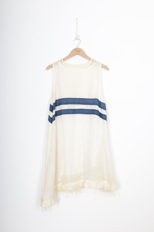 Celeste Tesoriero Womens White Dress Size S