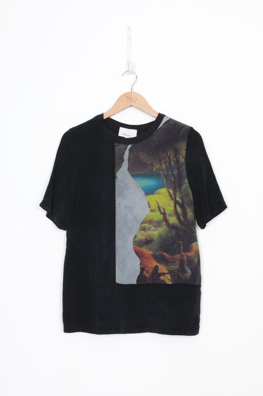3.1 Phillip Lim Womens Black T-shirt Size 0