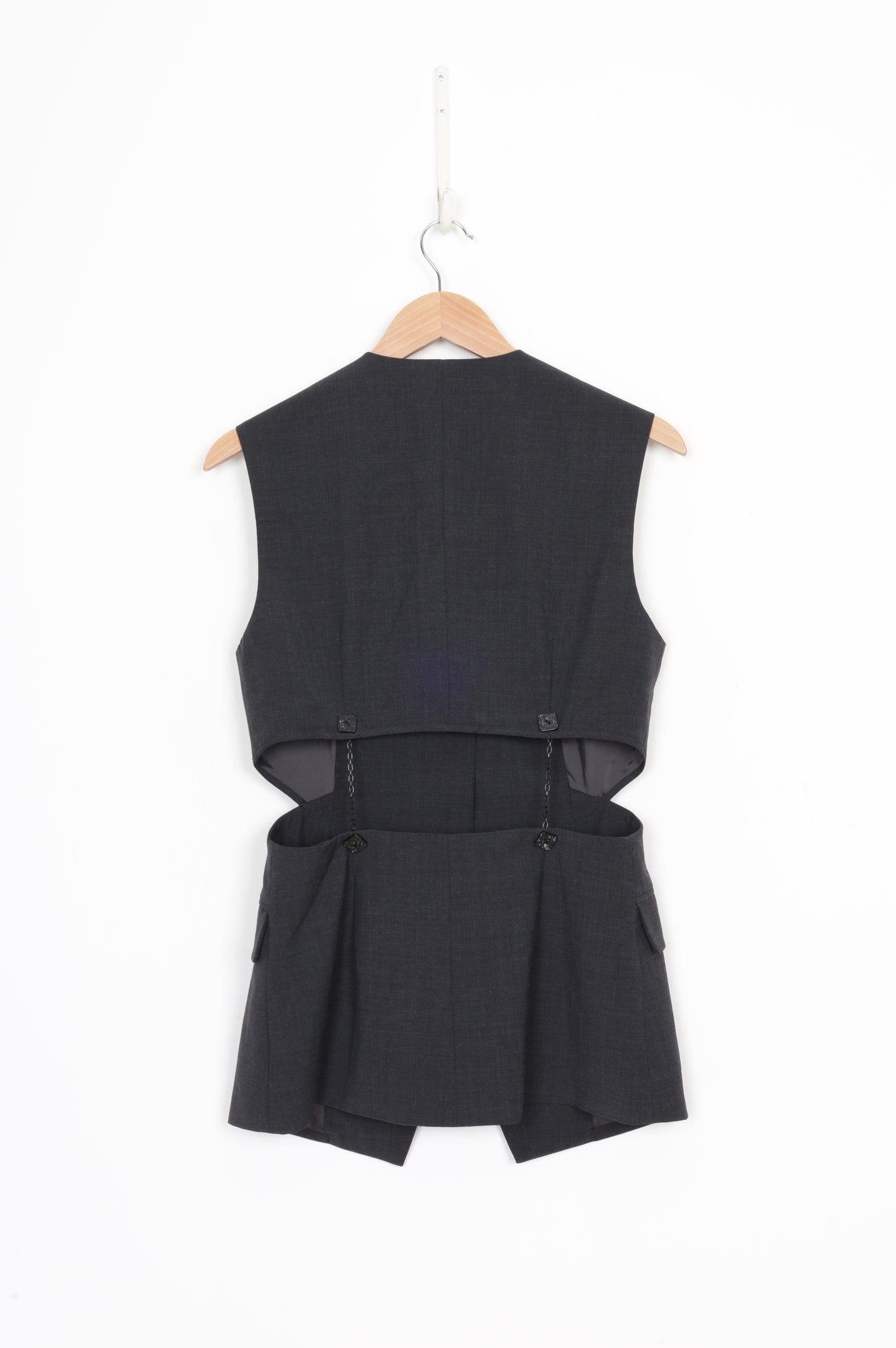 Infftru Womens Grey Waistcoat Size 38