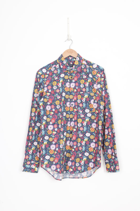 Nanni Savio Mens Blue Shirt Size 39